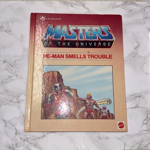 Vintage 1985 Masters of the Universe He-man smells trouble hardback book - Picture 2 of 10